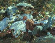 John Singer Sargent Group with Parasols oil painting artist